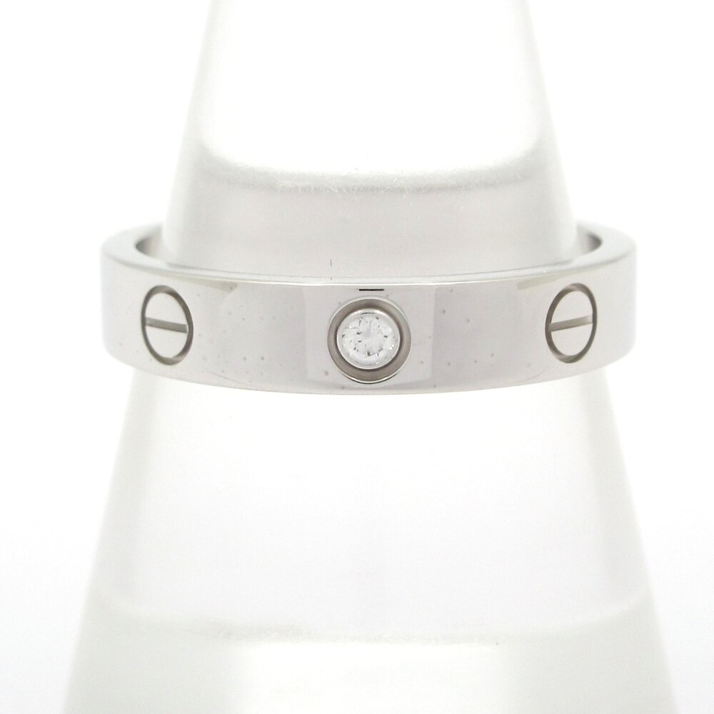Cartier Mini Love Ring 18K White Gold Diamond